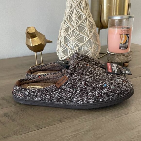 New: 13-14 Men's Rib Knit Clog Slippers - Picture 3 of 6